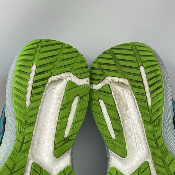 Saucony Triumph 18 Shoes Mens 12.5 Blue Mesh Lightweight Running Sneakers - Picture 15 of 16